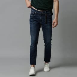 Slim-fit Stretchable Denim Jeans Pant For Men - Dark Blue thumbnail 1