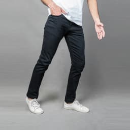 Slim-Fit Stretchable Denim Jeans Pant For Men - Deep Black - Pant thumbnail 1