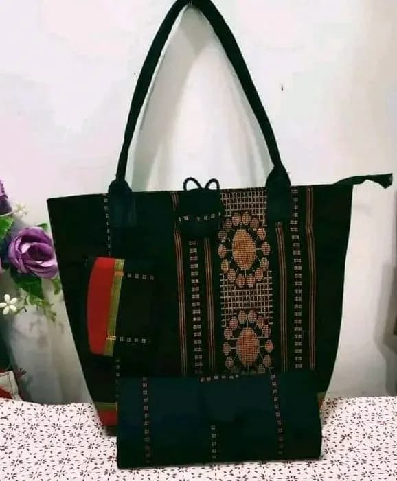 Ladies Hand Bag Set Monipuri Handmade Hand Bag and Purse Set; bag for girls