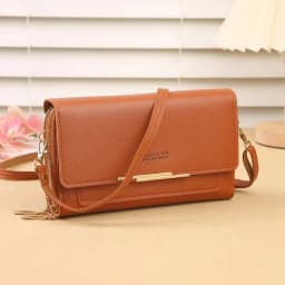 New Women Wallet Korean Style Large Capacity Multi-Functional Shoulder Bag Mid-Length Clutch Coin Purse thumbnail 2