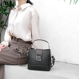 Premium Quality leather PU Fashionable Shoulder Bag for Women for girls(9.5x6x3inc) thumbnail 4