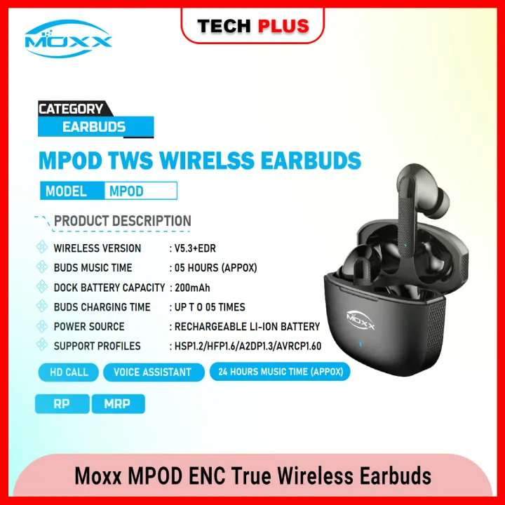 Moxx MPOD ENC True Wireless Earbuds thumbnail 2