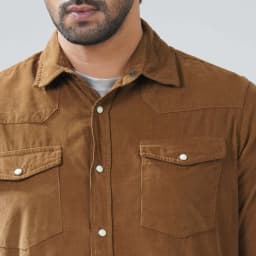 Mens Brown Shirt thumbnail 3